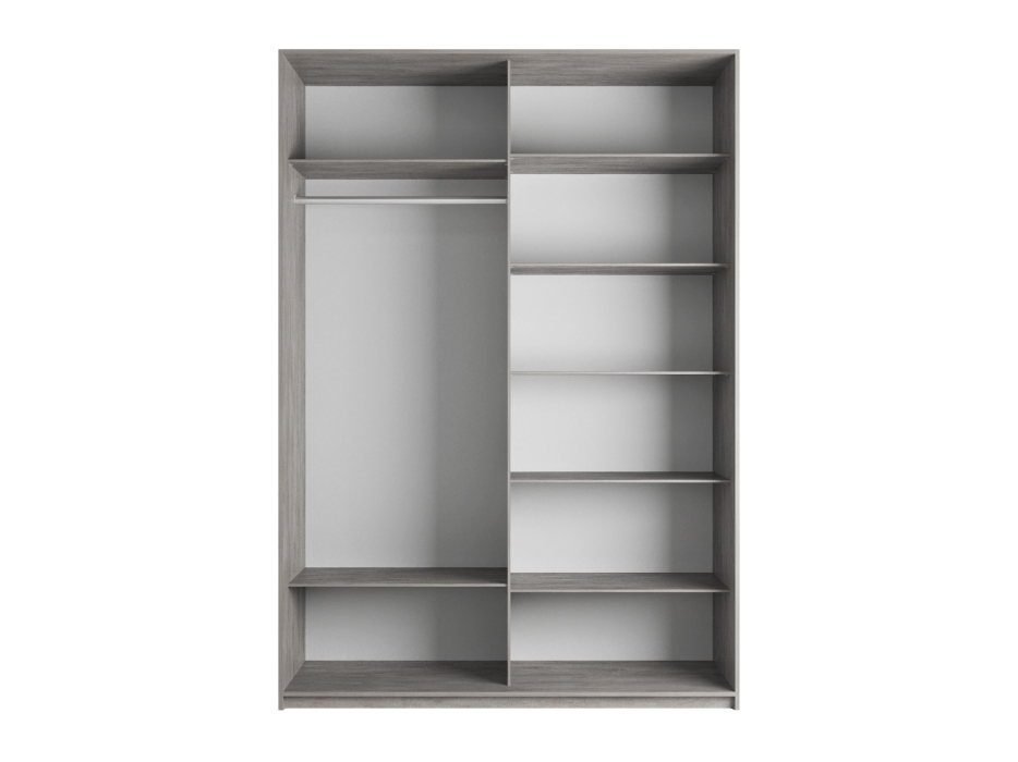 Шкафы-купе 2-х дверные, Шкаф-купе Прайм 2-х дверный Фотопечать Ленты Стекла/Доводчики 140х57х230