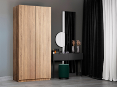 Шкафы распашные, Шкаф складной Е1 Локер ("Гармошка" с системой Push to Move/Правый)101х52,5х220 см