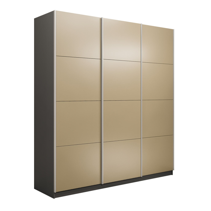 Шкафы-купе 3-х дверные, Шкаф-купе Эста 3-х дверный Стекла фисташка/Доводчик 270х66х240