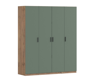 Шкаф четырехдверный Макс 2000 мм, вариант №2 (ЛДСП, корпус дуб вотан)