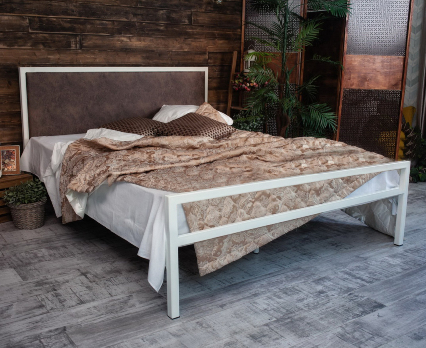 Кровати 120 см, Кровать в стиле лофт Лоренцо 1.2 (Белый)