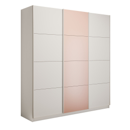Шкаф-купе Прайм 3-х дверный Стекла пудра/ДСП/Доводчики 180х57х230