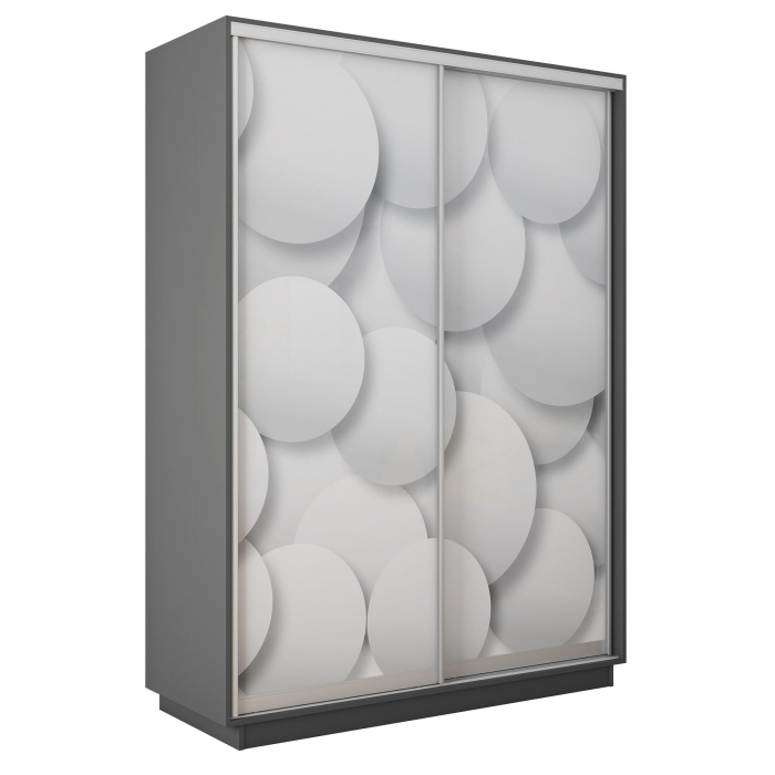Шкафы-купе 2-х дверные, Шкаф-купе Экспресс 2-х дверный Фотопечать Шары Стекла 140х45х220