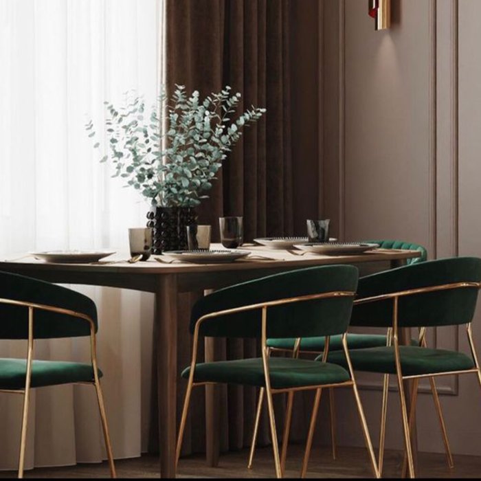 Стулья, Комплект стульев Whispered Fusion, золотой (Комплект 2 шт)