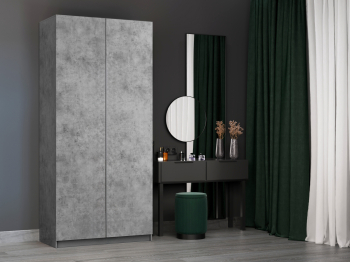 Шкаф складной Е1 Локер ("Гармошка" с системой Push to Move/Левый)101х52,5х220 см