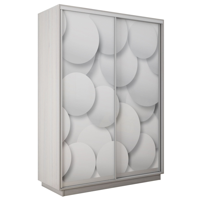 Шкафы-купе 2-х дверные, Шкаф-купе Экспресс 2-х дверный Фотопечать Шары Стекла 160х60х220