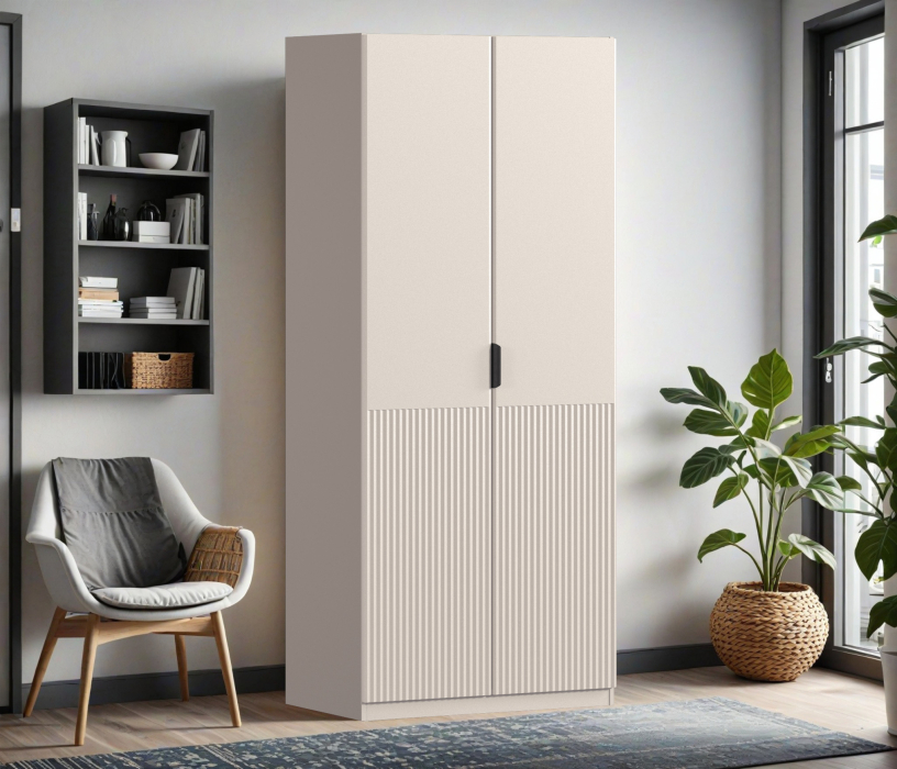 В спальню, Шкаф двухдверный Макс 1000 мм, вариант №1 (ЛДСП/МДФ)