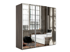 Шкафы-купе 3-х дверные, Шкаф-купе Эста Зеркало+Зеркало+Зеркало 270х66х240