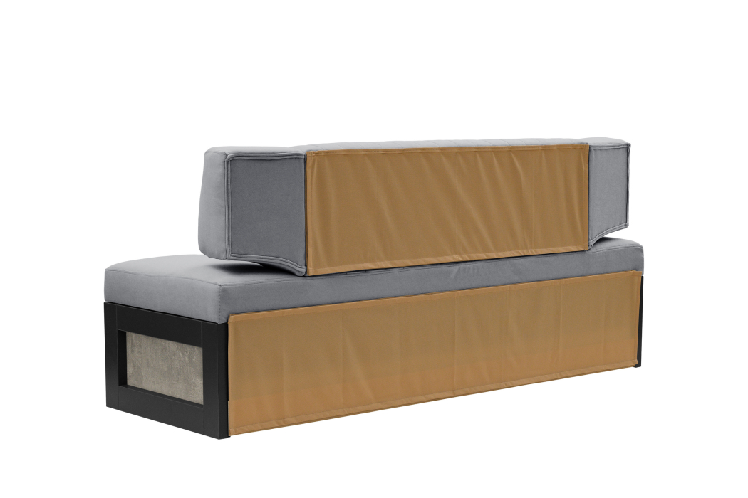 Диваны прямые кухонные, Прямой кухонный диван Парус 174 Ателье светлое