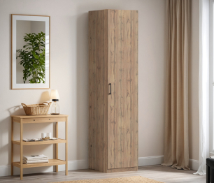 Шкаф однодверный Макс 500 мм, вариант №5 (ЛДСП, корпус дуб вотан)