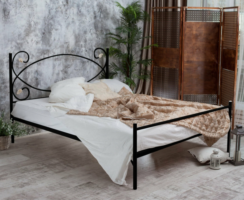 Двуспальные, Кованая кровать Виктория 1.8 с одной спинкой