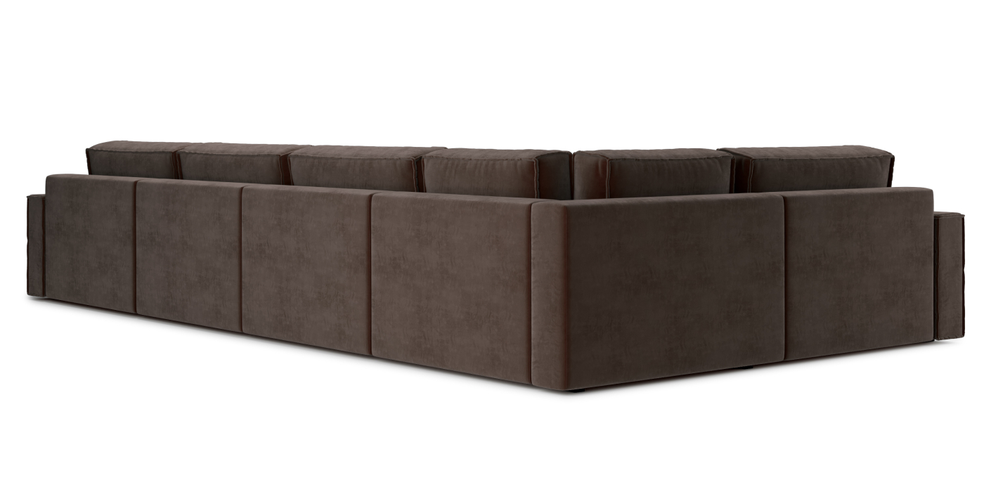 Диваны угловые в гостиную, Диван П-образный Тауэр