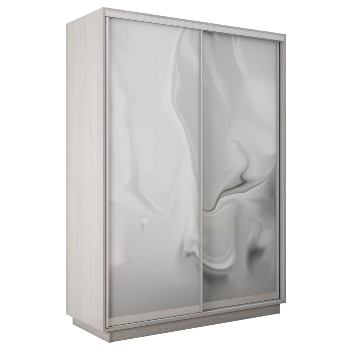 Шкафы-купе 2-х дверные, Шкаф-купе Экспресс 2-х дверный Фотопечать Шелк Стекла 140х60х240
