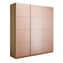 Шкаф-купе Прайм 3-х дверный Стекла пудра/Доводчики 180х57х230