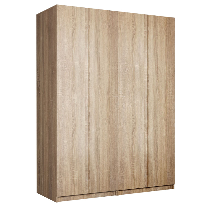 Шкафы распашные, Распашной шкаф Локер 800+800 (Гармошка с системой Push to Move/Левый) с полками и ящиками справа