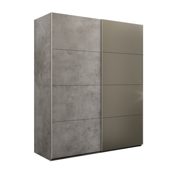 Шкафы-купе 2-х дверные, Шкаф-купе Эста 2-х дверный ДСП/Стекла хаки/Доводчик 160х66х240