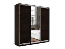 Шкафы-купе 3-х дверные, Шкаф-купе Экспресс Медиум (1 зеркало) трио 2200 x 2400 x 450