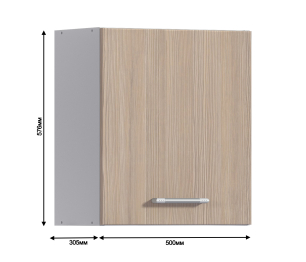 Полка Виктория ЛП-50 Белый/Сосна Авола Шампань