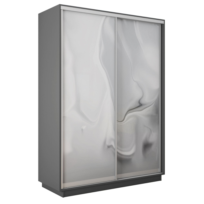 Шкафы-купе 2-х дверные, Шкаф-купе Экспресс 2-х дверный Фотопечать Шелк Стекла 120х45х220