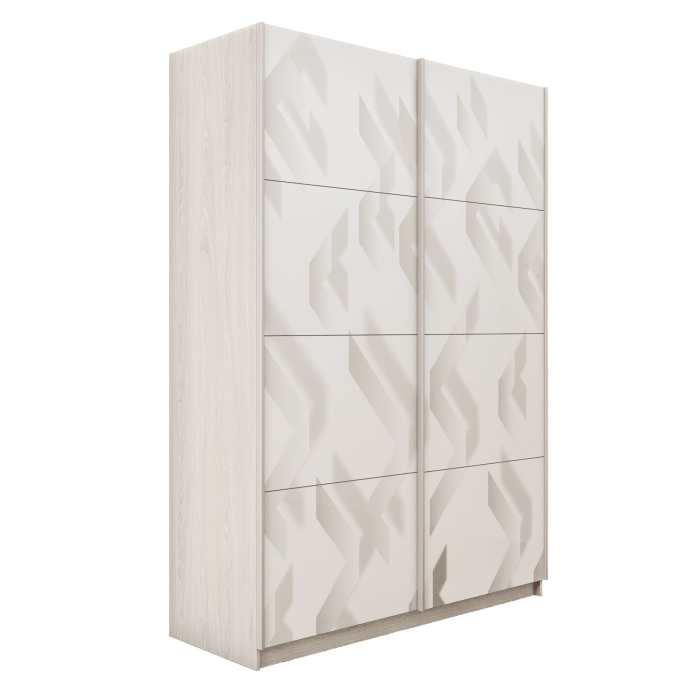 Шкафы-купе 2-х дверные, Шкаф-купе Прайм 2-х дверный Фотопечать Ленты Стекла/Доводчики 120х57х230