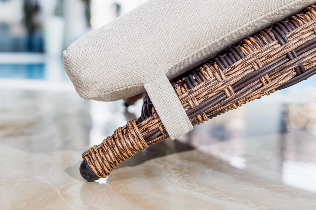 Шезлонги, Шезлонг AGATA коричневый с матрасом