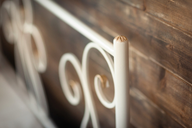 Кованая кровать Лацио 1.8 с двумя спинками