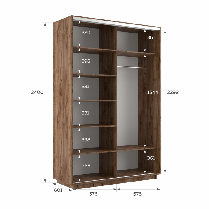 Шкафы-купе 2-х дверные, Шкаф-купе Экспресс 2-х дверный Фотопечать Калейдоскоп Стекла 120х60х240