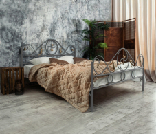 Кованые кровати, Кованая кровать Венеция 1.4 с двумя спинками