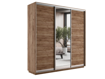 Шкаф-купе Экспресс Медиум (1 зеркало) трио 2400 x 2400 x 450