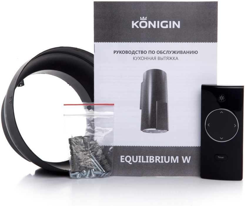 Вытяжки, Кухонная вытяжка Konigin Equilibrium W Glass