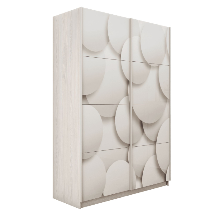 Шкафы-купе 2-х дверные, Шкаф-купе Прайм 2-х дверный Фотопечать Шары Стекла/Доводчики 120х57х230