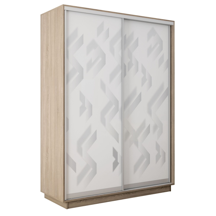 Шкафы-купе 2-х дверные, Шкаф-купе Экспресс 2-х дверный Фотопечать Ленты Стекла 120х60х220