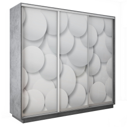 Шкаф-купе Экспресс 3-х дверный Фотопечать Шары Стекла 240х45х240