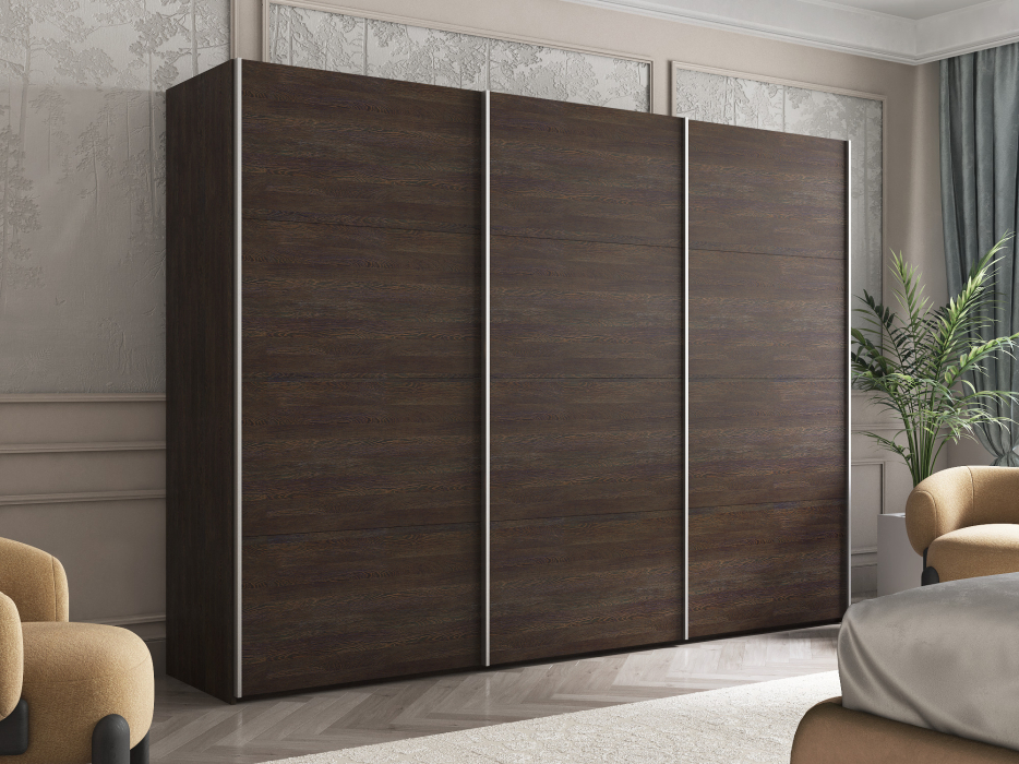 Шкафы-купе 3-х дверные, Шкаф-купе Эста ДСП+ДСП+ДСП 240х66х240