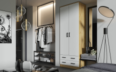 Для одежды, Шкаф Дуэт распашной платяной 0,8 м ЛДСП