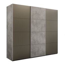 Шкаф-купе Эста 3-х дверный ДСП/Стекла хаки/Доводчик 240х66х240