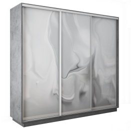 Шкаф-купе Экспресс 3-х дверный Фотопечать Шелк Стекла 180х60х220