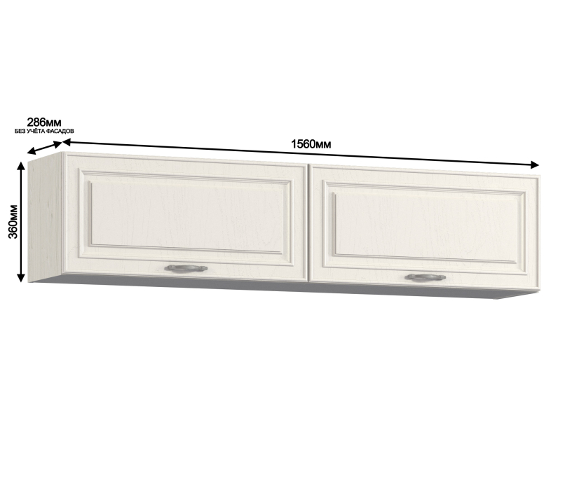 Настенные полки, Полка Гранд / Ливерпуль СБ-3517 Дуб Приморский Белый/МДФ Классика Светлый