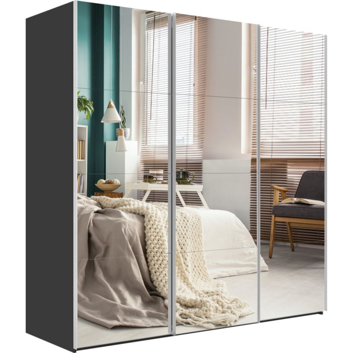 Шкафы-купе 3-х дверные, Шкаф-купе Эста Зеркало+Зеркало+Зеркало 270х66х240