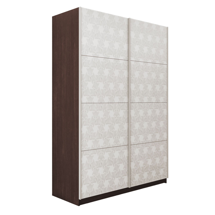 Шкафы-купе 2-х дверные, Шкаф-купе Прайм 2-х дверный Фотопечать Калейдоскоп Стекла/Доводчики 120х57х230