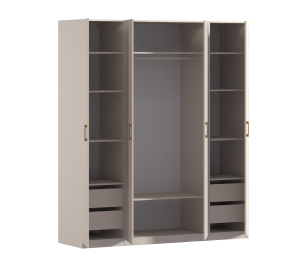 Шкаф четырехдверный Макс 2000 мм, вариант №2 (ЛДСП)