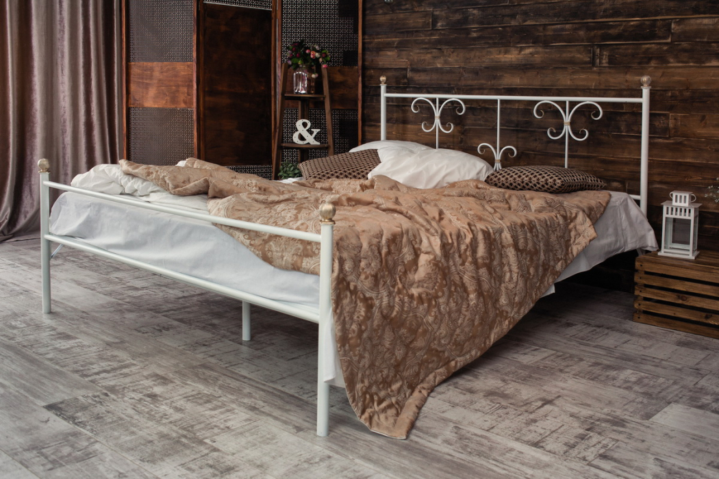 Кованые кровати, Кованая кровать Симона 1.6 с одной спинкой