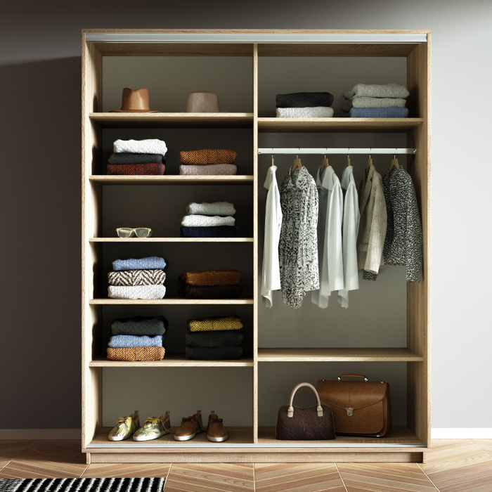 Шкафы-купе 2-х дверные, Шкаф-купе Экспресс 2-х дверный Фотопечать Квадрат Стекла 140х60х240