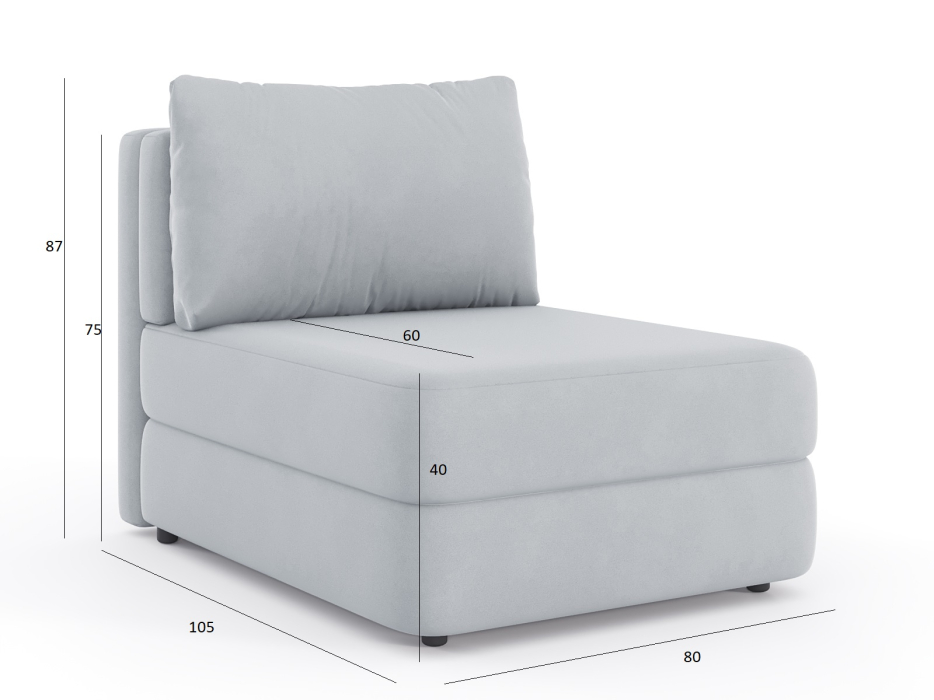 Кресла, Кресло-кровать Стэп, велюр