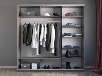 Шкаф-купе Экспресс 3-х дверный Фотопечать Шары Стекла 180х60х220