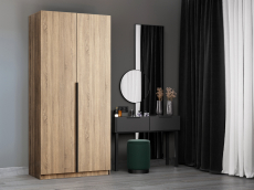 Шкафы распашные, Шкаф складной Е1 Локер ("Гармошка") 101х52,5х220 см, с полками и модулем