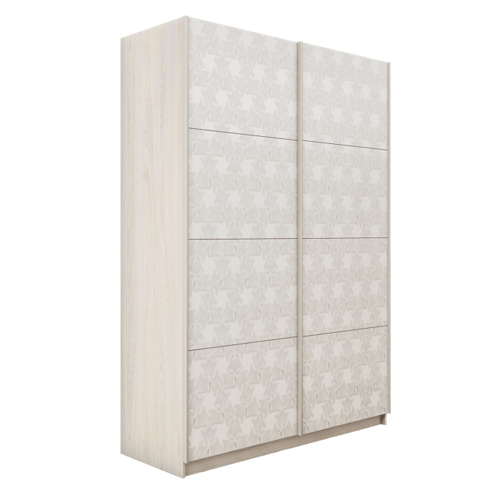 Шкафы-купе 2-х дверные, Шкаф-купе Прайм 2-х дверный Фотопечать Калейдоскоп Стекла/Доводчики 120х57х230