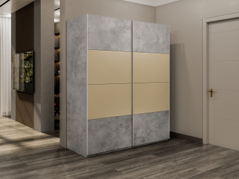 Шкаф-купе Эста 2-х дверный ДСП/Стекла фисташка/Доводчик 200х66х240