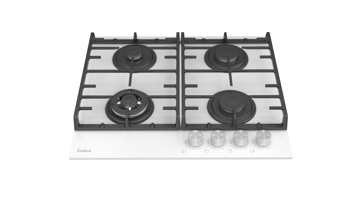 Встраиваемые варочные панели, Варочная панель газовая EVELUX HEG 650 WG