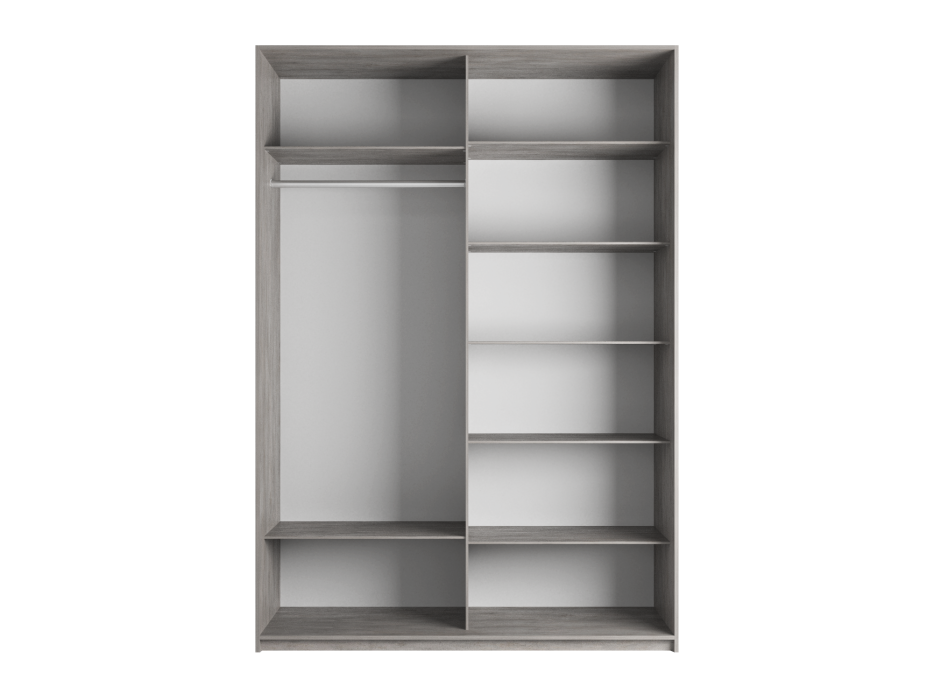 Шкафы-купе 2-х дверные, Шкаф-купе Прайм 2-х дверный Стекла черные/Доводчики 140х57х230